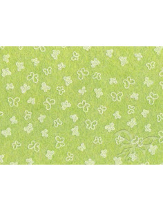 Feltro 1mm 30x40cm Farfalle Verde salvia-Bianco 25017345