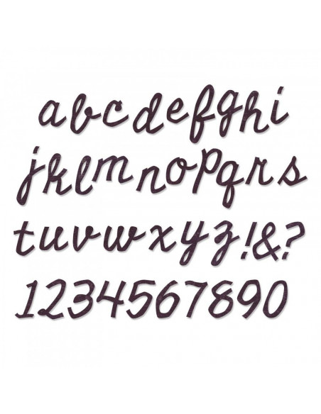 Fustella Sizzix Bigz XL Alphabet - Cutout Script 662709