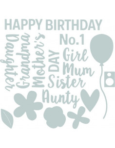 Sizzix Thinlits Set 16Pz - Female Occasions: 662617 2
