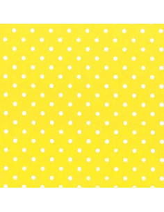 Foglio FELTRO 30x40cm 1mm POIS Giallo-Bianco 25017130