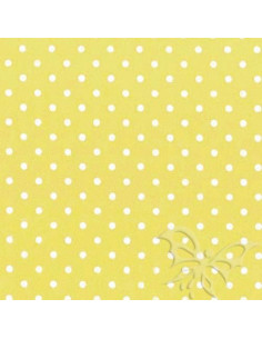Foglio FELTRO 30x40cm 1mm POIS Giallo Pastello-Crema 25017156
