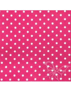 Foglio FELTRO 30x40cm 1mm POIS Fucsia-Bianco 25017114