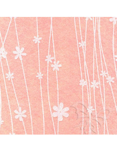 Foglio FELTRO 30x40cm 1mm FIORI Rosa Pastello-Bianco 25019044