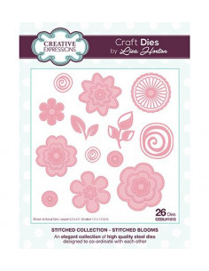 Fustella Stitched Collection Stitched Blooms CEDLH1013