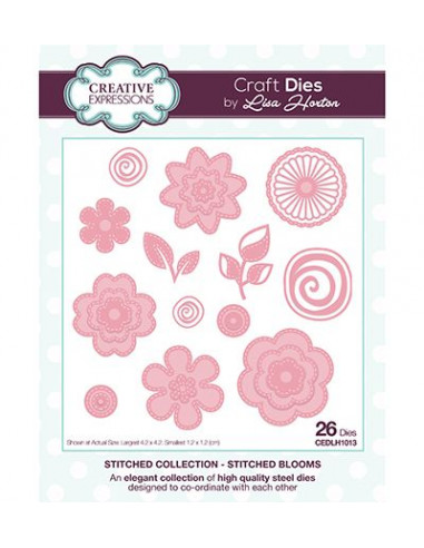Fustella Stitched Collection Stitched Blooms CEDLH1013