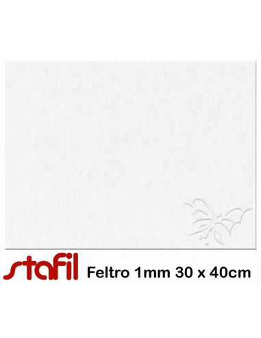 Foglio FELTRO 30x40cm 1mm Bianco 2501701