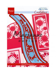 Fustella Marianne Design - Anja's Flower Wave LR0518 2