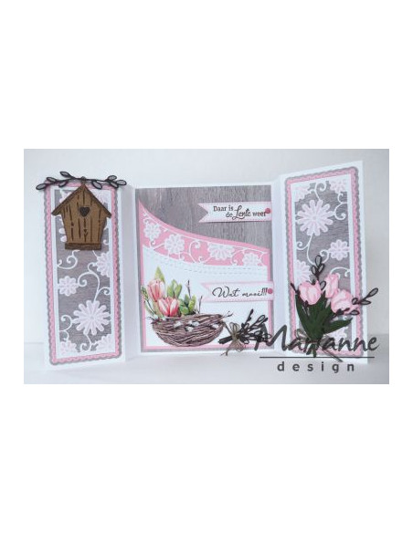 Fustella Marianne Design - Anja's Flower Wave LR0518