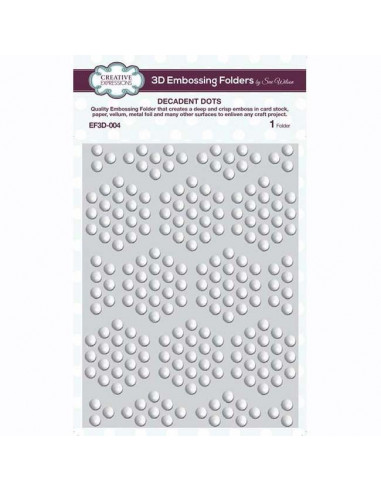 Embossing formato 19x14,5cm Decadent Dots EF3D-004