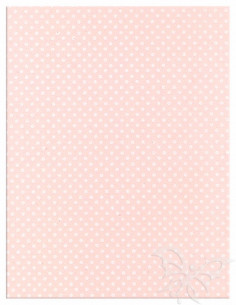 Foglio Moosgummi 40x60cm 2mm Pois Rosa Pastello-Bianco