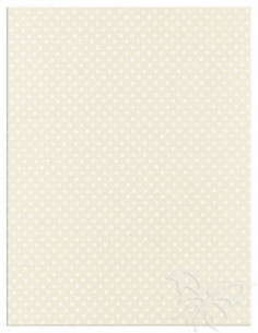 Foglio Moosgummi 40x60cm 2mm Pois Panna-Bianco