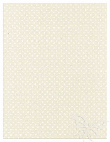 Foglio Moosgummi 40x60cm 2mm Pois Panna-Bianco