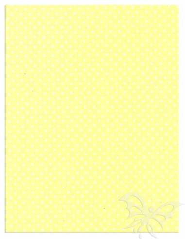 Foglio Moosgummi 40x60cm 2mm Pois Giallo Pastello-Bianco