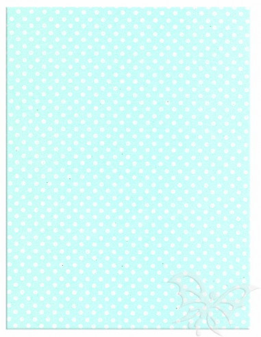 Foglio Moosgummi 40x60cm 2mm Pois Celeste Baby-Bianco