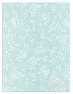 Foglio Moosgummi 40x60cm 2mm Rose Azzurro Pastello-Bianco