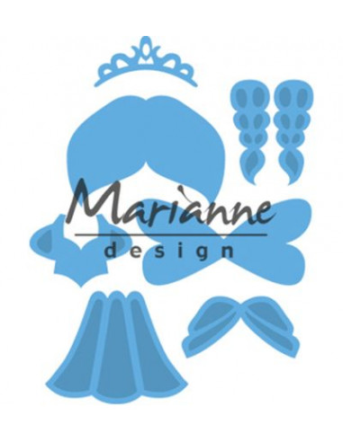 Fustella Marianne Design - Kim's Buddies princess LR0529