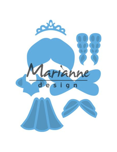 Fustella Marianne Design - Kim's Buddies princess LR0529