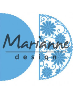 Fustella Marianne Design - Anja's flower demi circle LR0517