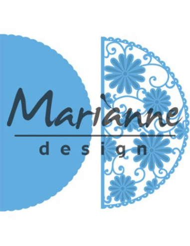 Fustella Marianne Design - Anja's flower demi circle LR0517