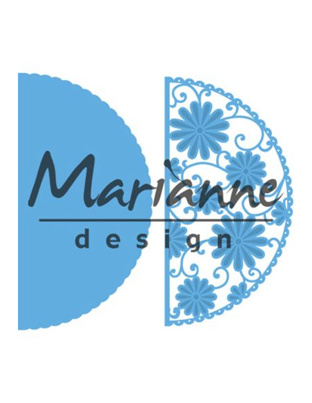 Fustella Marianne Design - Anja's flower demi circle LR0517