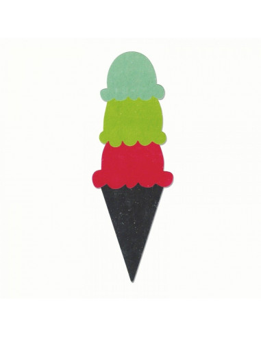 Fustella Sizzix Bigz - Ice Cream Cone & Scoops2 660453