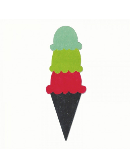 Fustella Sizzix Bigz - Ice Cream Cone & Scoops2 660453