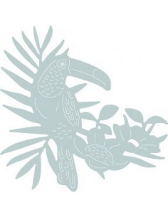 Fustella Sizzix Thinlits - Tropical Bird 662544 2