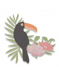Fustella Sizzix Thinlits - Tropical Bird 662544