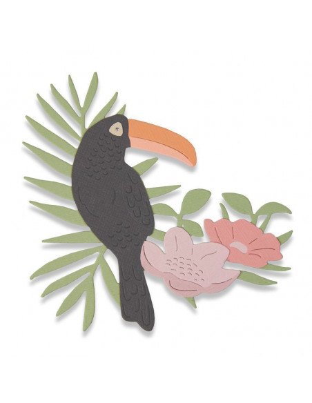 Fustella Sizzix Thinlits - Tropical Bird 662544
