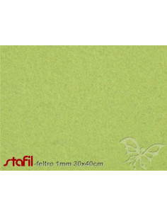 Foglio FELTRO 30x40cm 1mm Verde Pistacchio 25017045