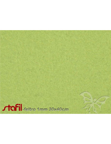 Foglio FELTRO 30x40cm 1mm Verde Pistacchio 25017045