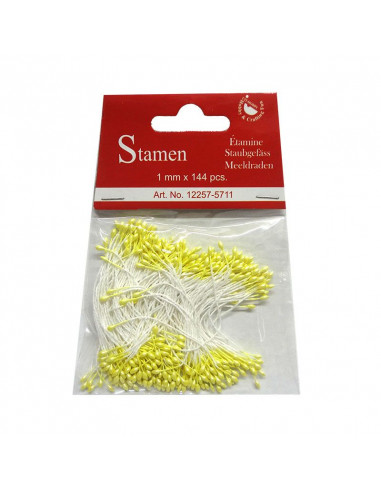 Set 144pz Pistilli 1mm Giallo Perlato