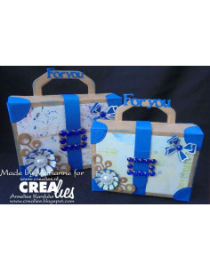 Fustella Crealies Create A Box Mini: Valigia mini CCABM07 2