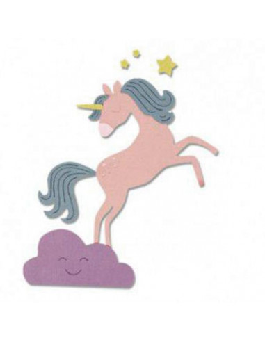 Fustella Sizzix Thinlits - Unicorno 663028