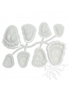 STAMPI per FOMMY Piedini Bebè cf. 8pz. (4 coppie)