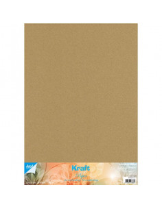 Set 10 fogli Cartoncino Kraft 300gr 50x35cm