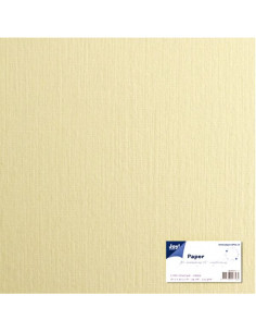 Cartoncino telato 225gr 30,5x30,5cm - Crema