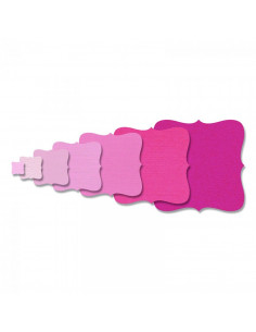 Fustella Sizzix Framelits Set 7Pz - Labels, Fancy n.6 658831