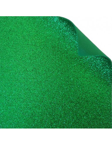 Foglio fommy glitter "Verde Vivo" 40x60cm