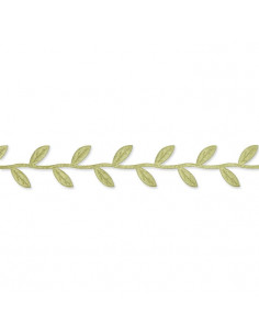 Nastro in Raso punzonato "Foglie" 2,3cm x 1mt