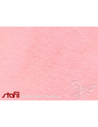 Foglio FELTRO 30x40cm 1mm Rosa pastello 25017044