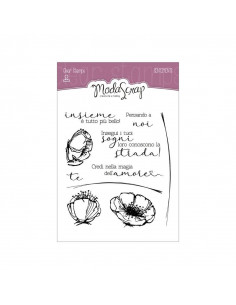 ModaScrap Clear Stamps MSTC 1-023 Sentiments n.023