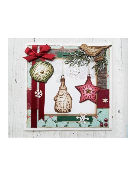 Fustella Marianne Design Tiny's ornaments star & bell CR1382