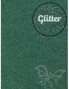 Feltro Glitter Verde scuro 3mm 50x70cm