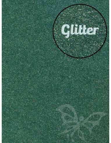 Feltro Glitter Verde scuro 3mm 50x70cm