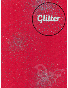 Panno GLITTER Nebulosa Rosso 30x40cm 1mm