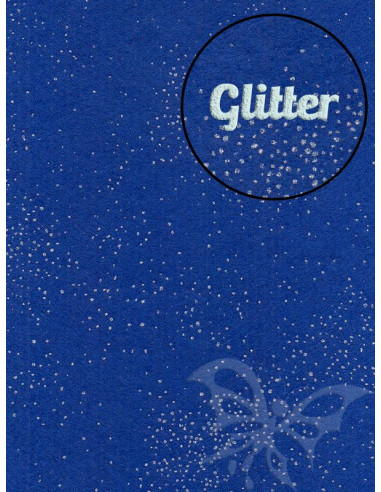 Panno GLITTER Nebulosa Bluette 30x40cm 1mm