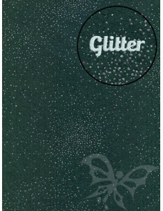 Panno GLITTER Nebulosa Verde scuro 30x40cm 1mm