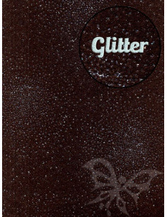Panno GLITTER Nebulosa Marrone scuro 30x40cm 1mm