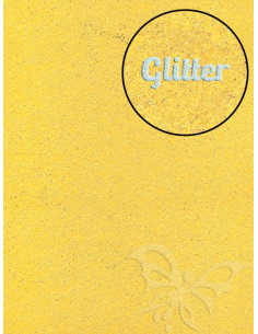Feltro GLITTER FINE Giallo Mais 30x40cm 1mm